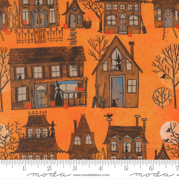 Moda Coven 48801 12 Pumpkin Witch Village By The Yard