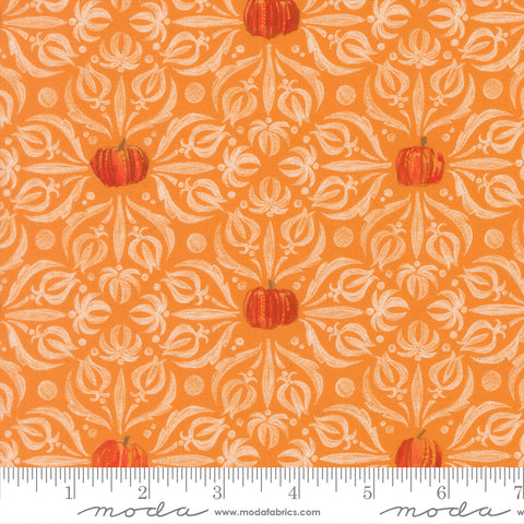 Moda Coven 48802 12 Pumpkin Damask Medallion By The Yard