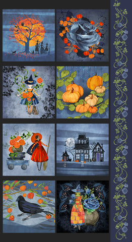 Moda Coven 48807 11 Multi Coven Vine 24" PANEL By The PANEL (Not Strictly By The Yard)