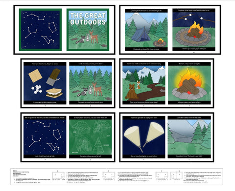 Blank Quilting Little Library 4901BP 01 Multi The Great Outdoors Book 35" PANEL By The PANEL (Not Strictly By The Yard)