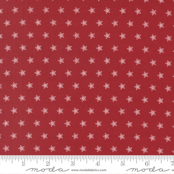 Moda American Gatherings III 49324 12 Crimson Double Star By The Yard