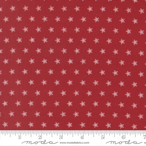 Moda American Gatherings III 49324 12 Crimson Double Star By The Yard