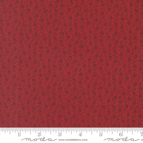 Moda American Gatherings III 49326 13 Deep Crimson Small Floral By The Yard