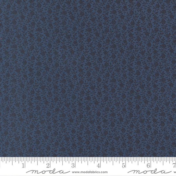 Moda American Gatherings III 49326 14 Nautical Blue Small Floral By The Yard