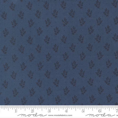 Moda American Gatherings III 49327 14 Nautical Blue Flower Sprig By The Yard