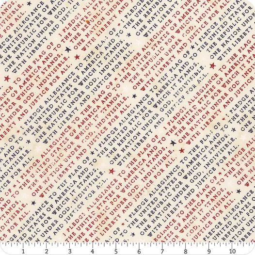 Wilmington Founding Glory 49367 243 Cream Pedge Of Allegiance By The Yard