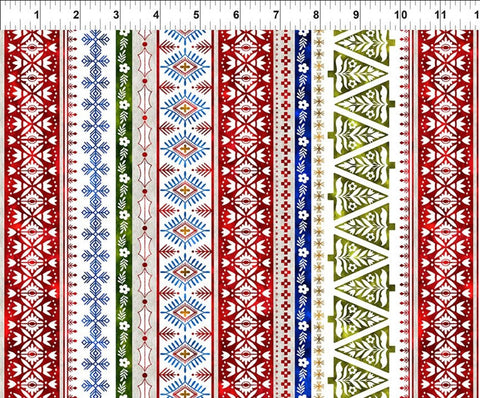 In The Beginning New Snow 4NS 1 Multi Stripe By The Yard