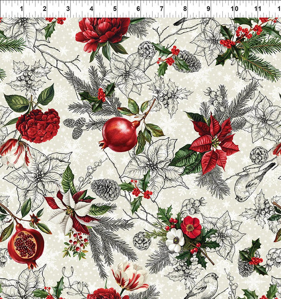 In The Beginning Winter Enchantment 4WEN 1 Cream Toile By The Yard