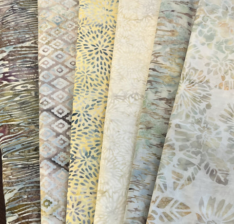 Matt's Mystery Bundles - 4.32 yards - Batiks #4- Assorted Remnants