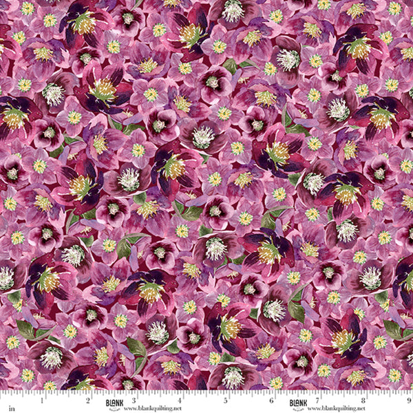 Blank Quilting Lush & Lavish 5008 58 Plum Paked Floral By The Yard