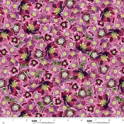Blank Quilting Lush & Lavish 5008 58 Plum Paked Floral By The Yard