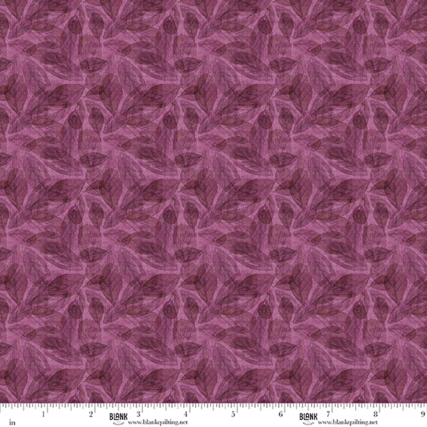 Blank Quilting Lush & Lavish 5010 58 Plum Leaf Allover By The Yard