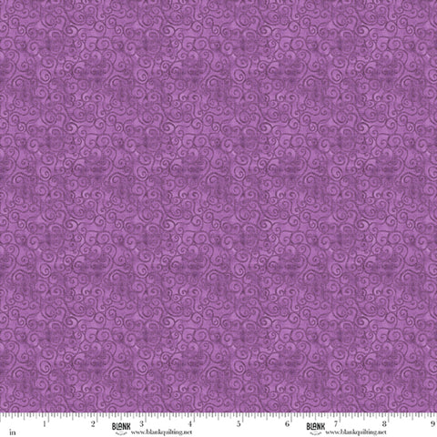 Blank Quilting Lush & Lavish 5014 52 Eggplant Swirl Allover By The Yard