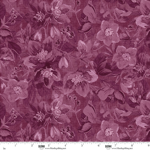 Blank Quilting Lush & Lavish 5016 58 Plum Tonal Floral By The Yard