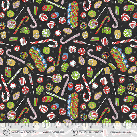 Windham Jolly Collage 55216 5 Licorice Candy Shop By The Yard