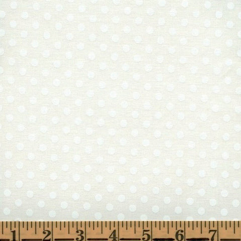Windham Sugarcube 52740 9 White On White Polka Dots By The Yard