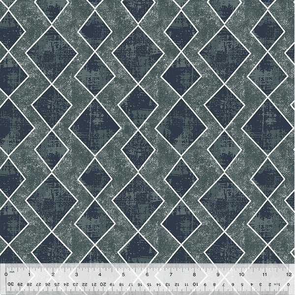 Windham Swatch 53506 3 Slate Argyle By The Yard