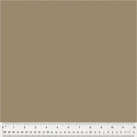 Windham Oxford 53895 2 Micro Quatrefoil Taupe By The Yard
