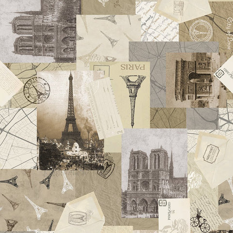Windham J'aime Paris 53919 1 Parchment - Dreams of Paris By The Yard