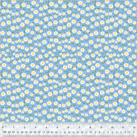 Windham Chicken Littles 54090 7 Flower Field Sky By The Yard