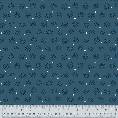 Windham Banyan 54113 5 Petals Indigo By The Yard