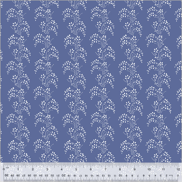 Windham Jasper Blue 54368 5 Chambray Border Lace By The Yard