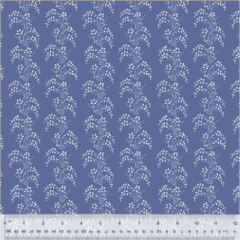 Windham Jasper Blue 54368 5 Chambray Border Lace By The Yard