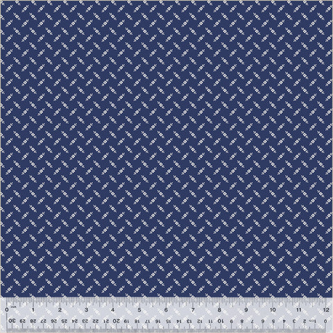 Windham Jasper Blue 54370 7 Sapphire Fleurette By The Yard