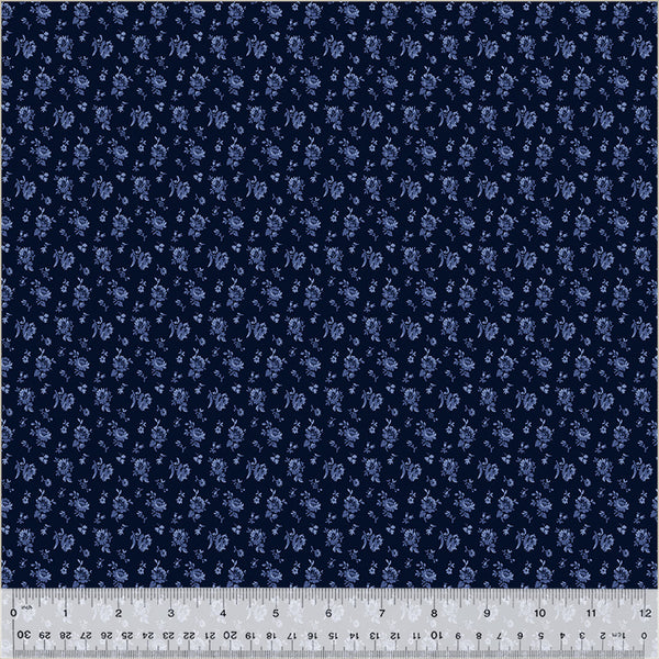 Windham Jasper Blue 54371 2 Indigo Calico By The Yard