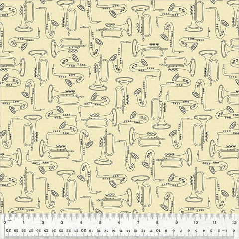Windham Feeling Jazzy 54430 4 Ivory/Black Duet By The Yard