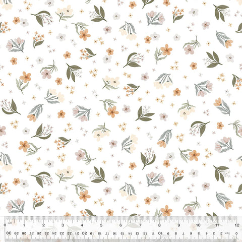 Windham Petal And Purr 54590 1 White Petal Pickings By The Yard