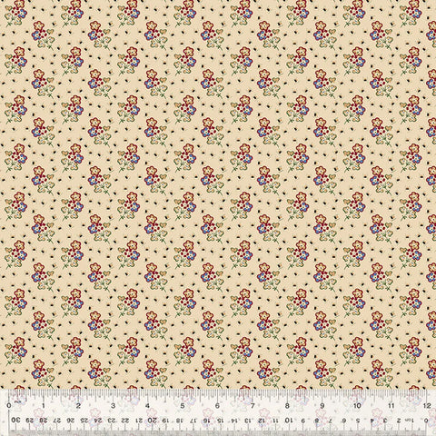 Windham Circa: Turkey Red 54732 4 Cream Picnic By The Yard