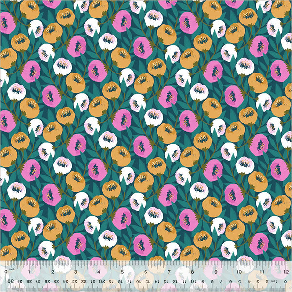 Windham Dayspring 54800 5 Teal Garland By The Yard