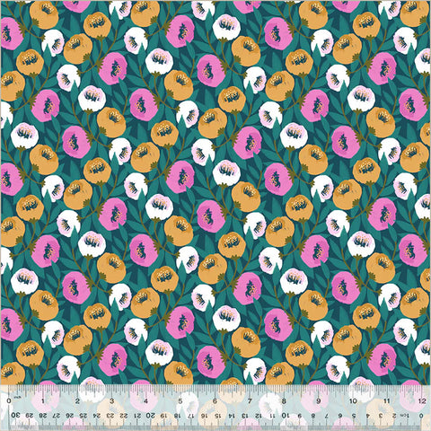 Windham Dayspring 54800 5 Teal Garland By The Yard