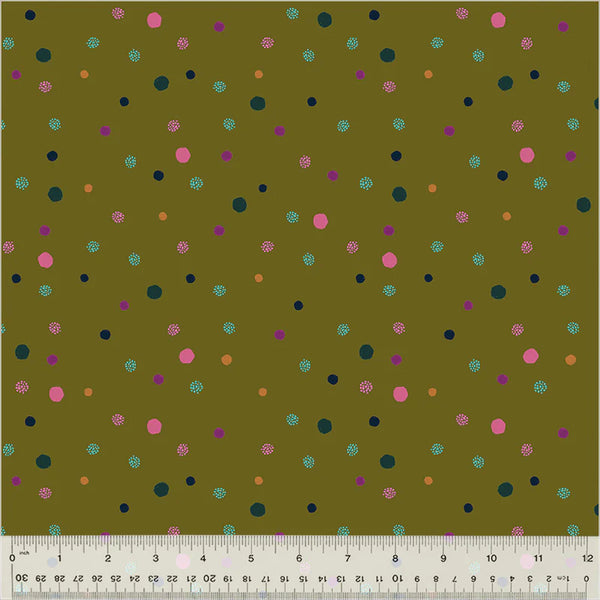 Windham Dayspring 54801 3 Olive Dot By The Yard
