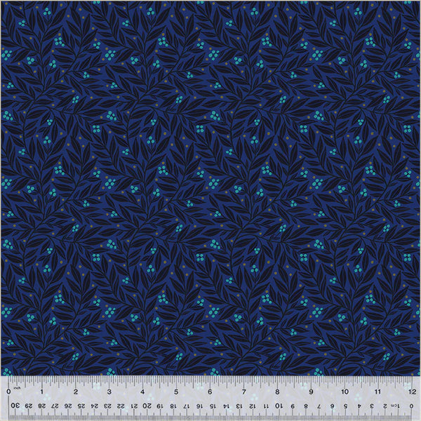 Windham Dayspring 54802 1 Midnight Vines & Berries By The Yard
