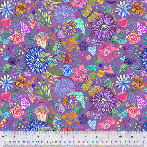 Windham Shine On 54842D 6 Purple Collage By The Yard
