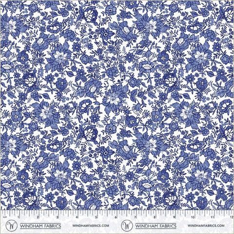 Windham China Blue 54936 1 White Flower Bed By The Yard