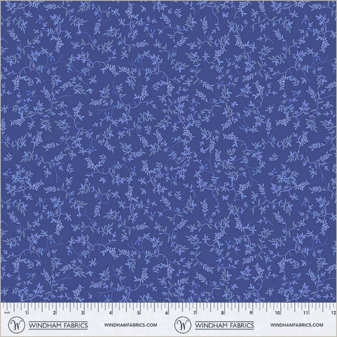 Windham China Blue 54938 4 Cobalt Flowing Vine By The Yard