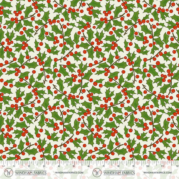 Windham Jolly Collage 55220 2 Marshmallow Berries By The Yard