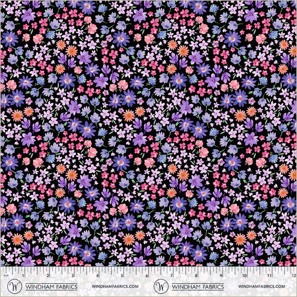 Windham Serafina 55271 7 Black/Pink Sparkle By The Yard