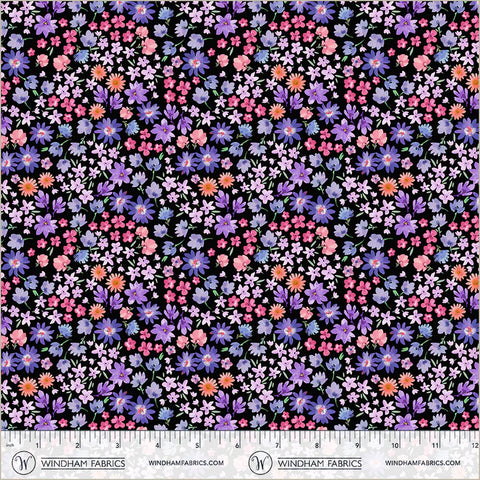 Windham Serafina 55271 7 Black/Pink Sparkle By The Yard