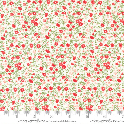 Moda Lighthearted 55297 11 Cream Meadow Small Floral By The Yard
