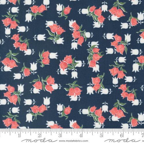 Moda - Rosemary Cottage 55314 14 Navy By The Yard