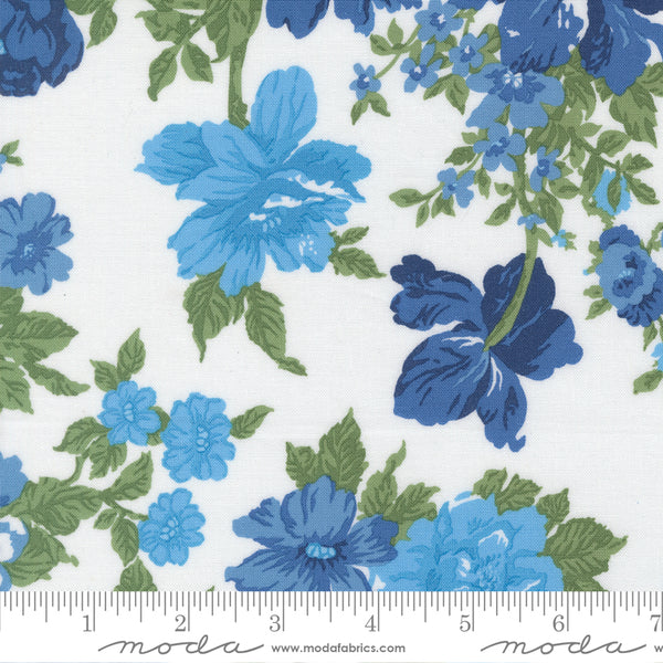 Moda Blueprint 55330 11 White Multi Heirloom Florals By The Yard