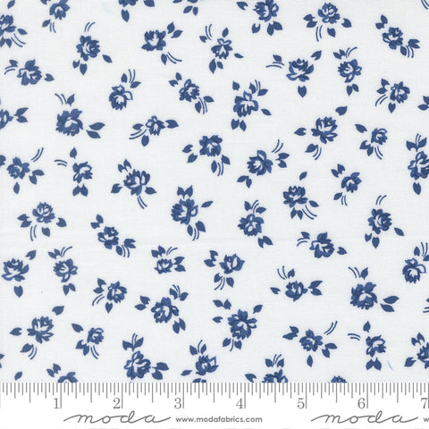 Moda Blueprint 55331 26  White Navy Grace By The Yard