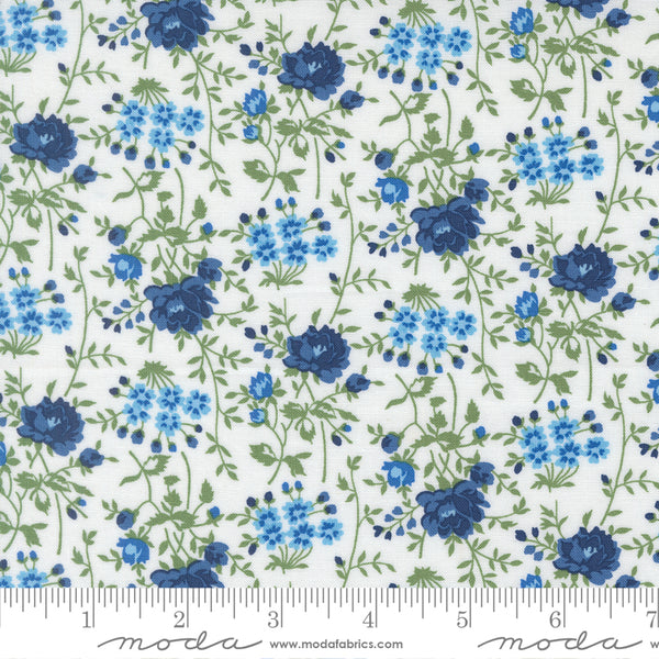 Moda Blueprint 55333 11 White Multi Bloomsbury By The Yard