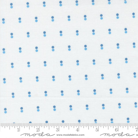Moda Blueprint 55334 11 White Harbor Dots By The Yard