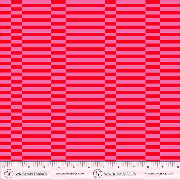 Windham Annabel's Blenders 55379 1 Red/Pink Broken Stripe By The Yard