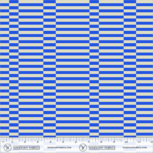 Windham Annabel's Blenders 55379 8 Cobalt Broken Stripe By The Yard